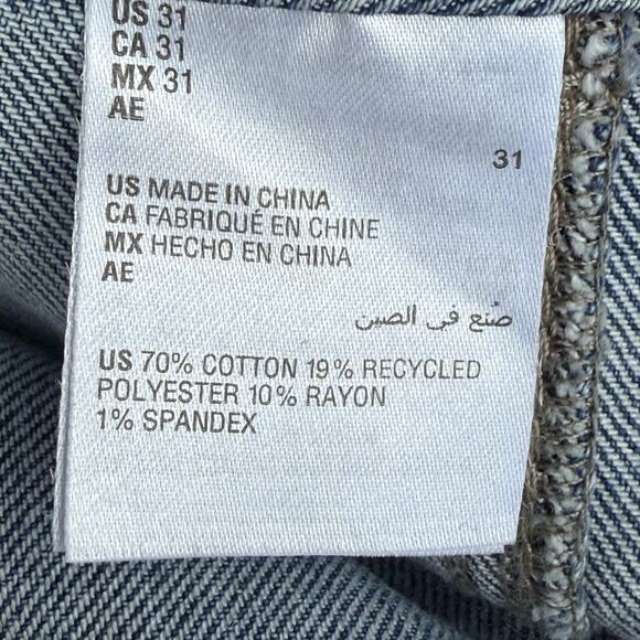 And Now This The Seam Front Wide Leg NEW Jeans Sz 31 Womens M Wash Super Cool - Picture 9 of 9